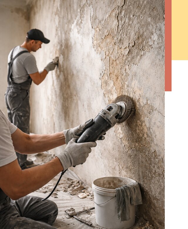 Снятие и удаление краски со стен в Острогожске от 2191 руб. — ОТДЕЛОЧНИК-Стг