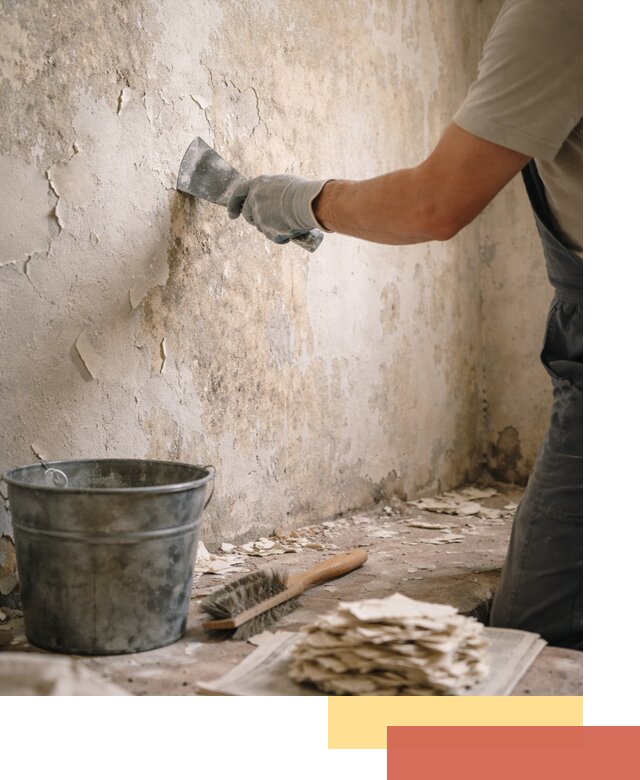 Удаление старой краски со стен в Острогожске качественно и быстро