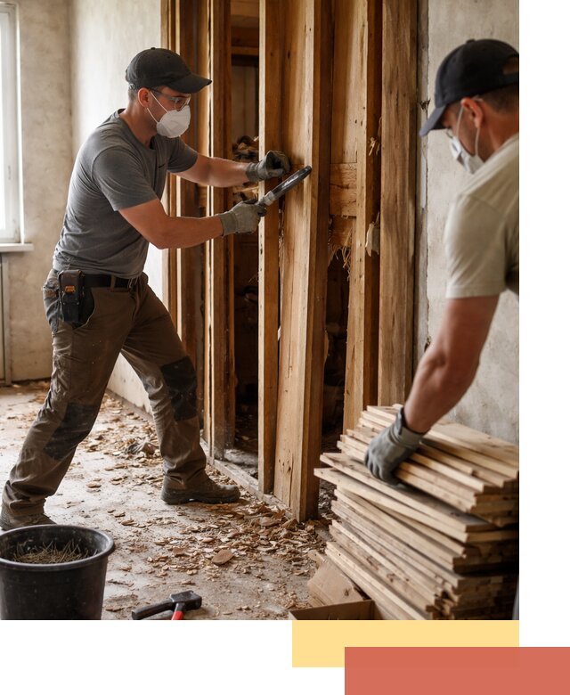 Демонтаж деревянных перегородок в Острогожске быстро и аккуратно