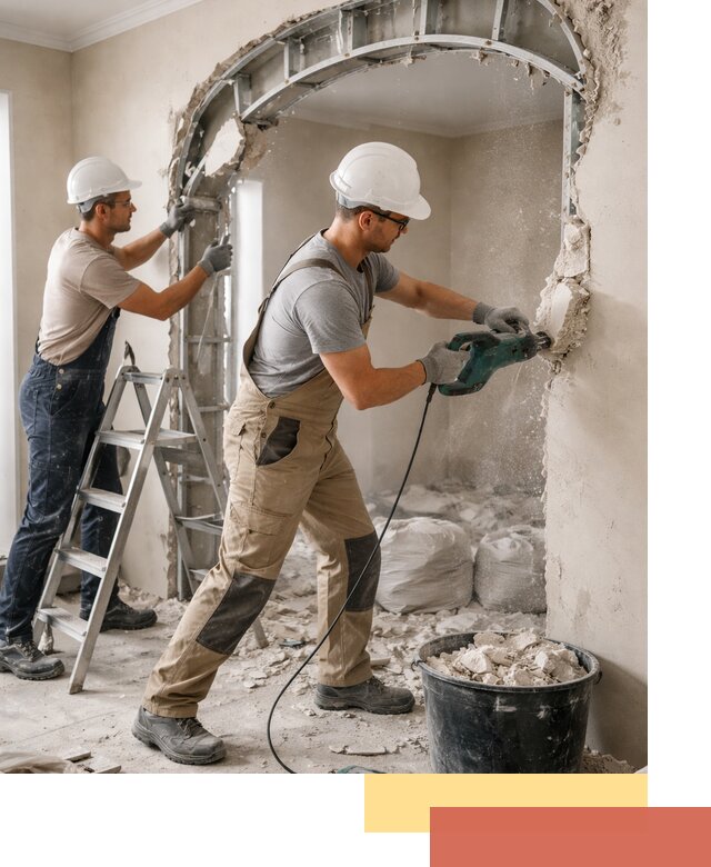 Демонтаж гипсокартонной арки в Острогожске быстро и аккуратно