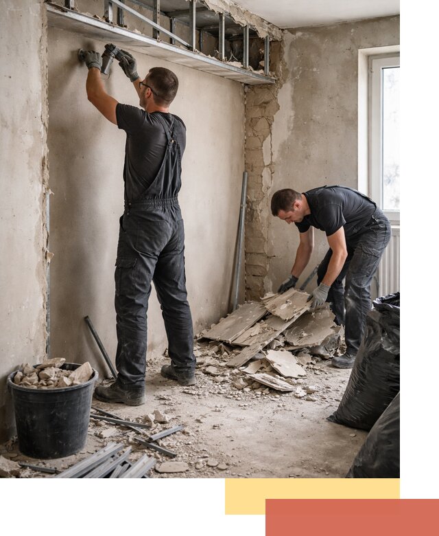 Демонтаж короба из гипсокартона в Острогожске быстро и аккуратно