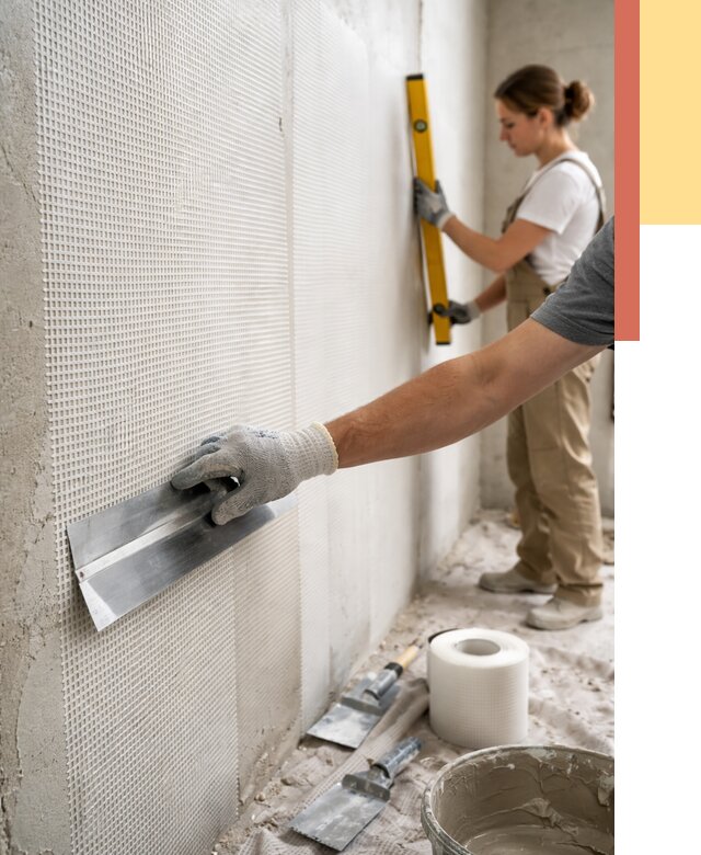 Армирование стен стеклосеткой в Острогожске от 3338 руб. под ключ | ОТДЕЛОЧНИК-Стг