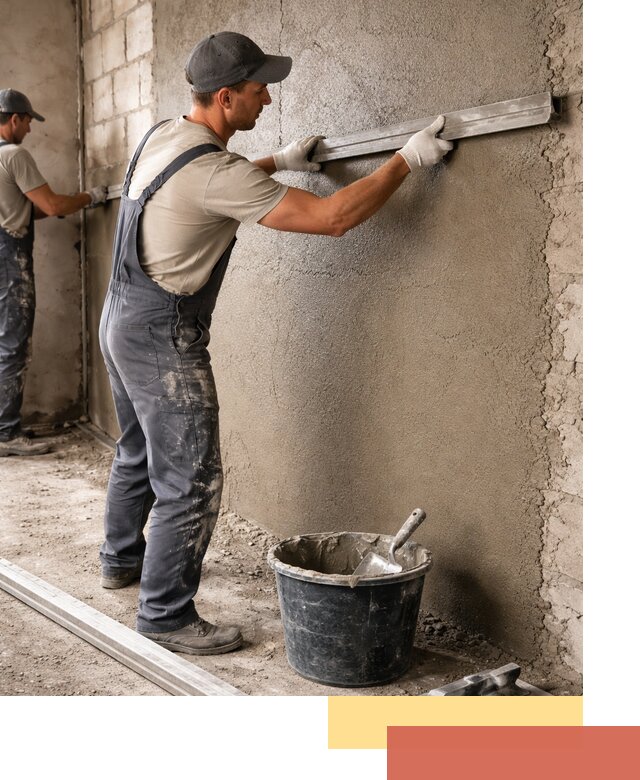 Штукатурка стен цементно-песчаная в Острогожске профессионально