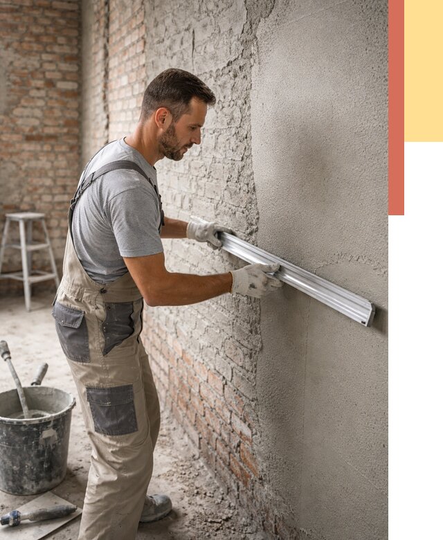 Штукатурка кирпичных стен в Острогожске от 4694 руб/м2 — быстро и недорого | ОТДЕЛОЧНИК-Стг