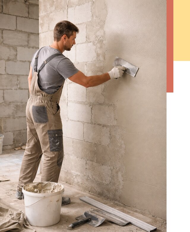 Штукатурка стен из газобетона в Острогожске от 2191 руб./м2 — быстро и недорого | ОТДЕЛОЧНИК-Стг