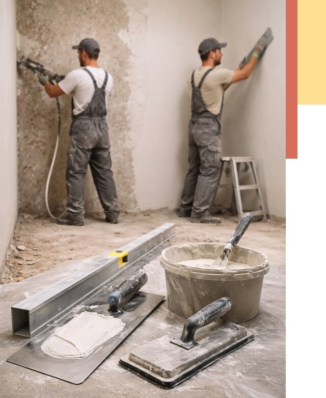 Штукатурка стен под обои в Острогожске от 4694 руб./м2 — выравнивание под обои | ОТДЕЛОЧНИК-Стг