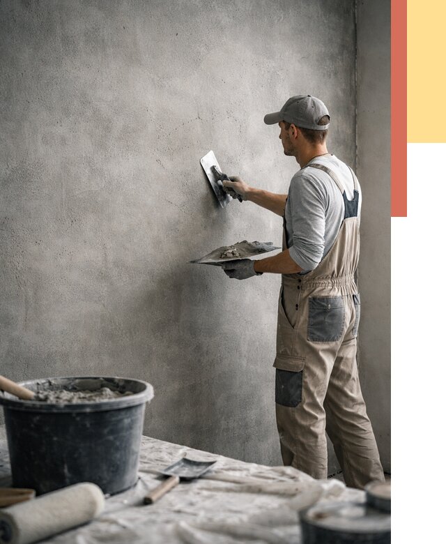 Декоративная штукатурка под бетон в Острогожске от 2608 руб./м² — нанесение под ключ | ОТДЕЛОЧНИК-Стг