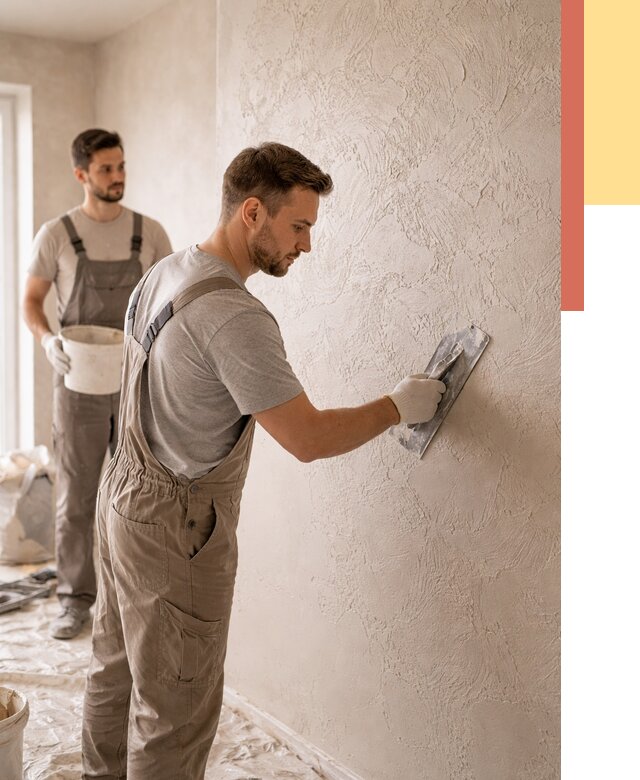 Фактурная штукатурка стен в Острогожске от 4381 руб./м² — заказать под ключ | ОТДЕЛОЧНИК-Стг