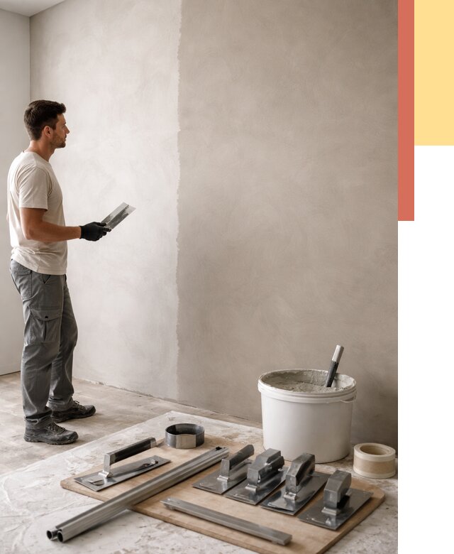 Нанесение микроцемента на стены в Острогожске от 3338 руб./м2 под ключ | ОТДЕЛОЧНИК-Стг