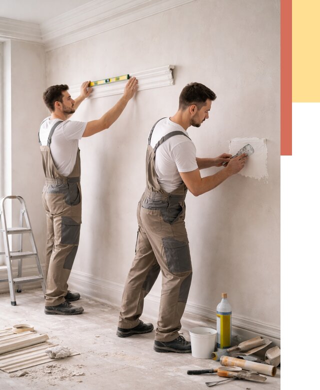 Монтаж лепнины на стены в Острогожске от 4694 руб. — недорого, быстро | ОТДЕЛОЧНИК-Стг