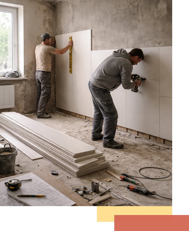 Монтаж ПВХ панелей на стены в Острогожске качественно и быстро