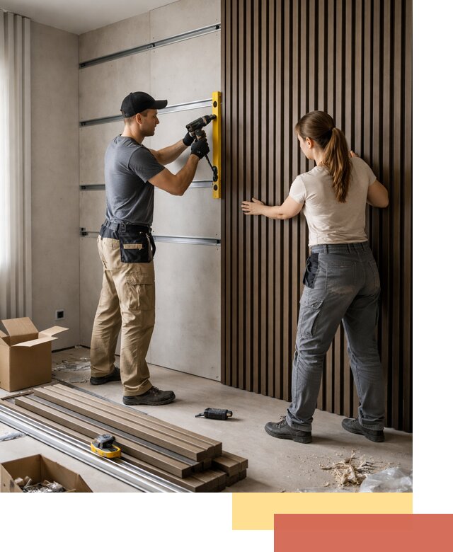 Монтаж реечных панелей на стены в Острогожске