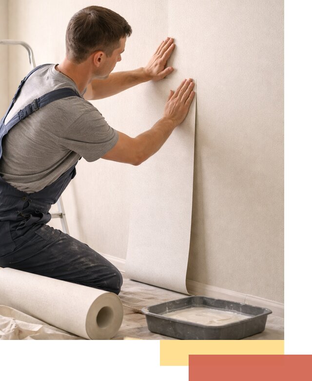 Поклейка флизелиновых обоев в Острогожске качественно и быстро