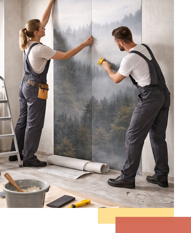 Поклейка фотообоев профессионально в Острогожске под ключ