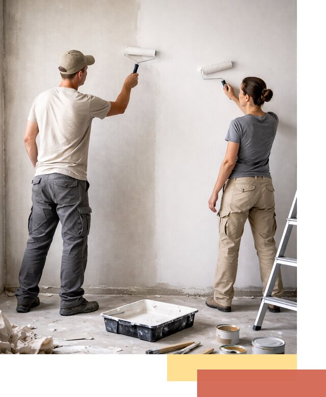 Окраска стен по стеклохолсту в Острогожске качественно и долговечно