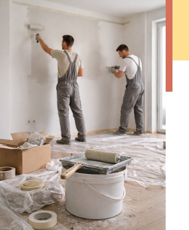 Покраска стен в квартире в Острогожске от 2608 руб/м2 — быстро и недорого | ОТДЕЛОЧНИК-Стг