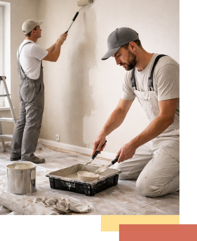 Покраска стен в квартире в Острогожске — профессионально и аккуратно