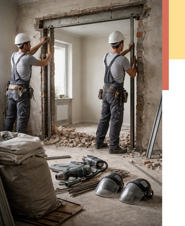 Расширение дверного проема в Острогожске от 13039 руб. под ключ | ОТДЕЛОЧНИК-Стг