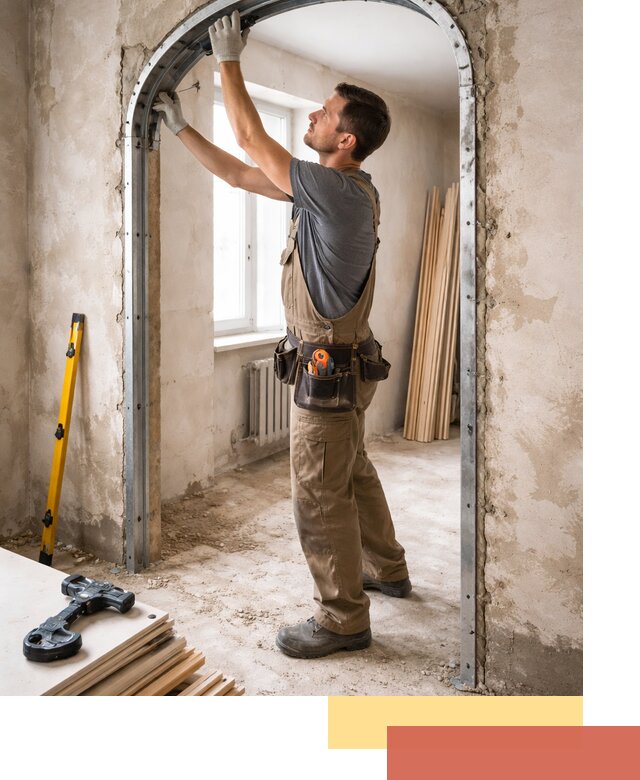 Устройство арочного проема в Острогожске под ключ