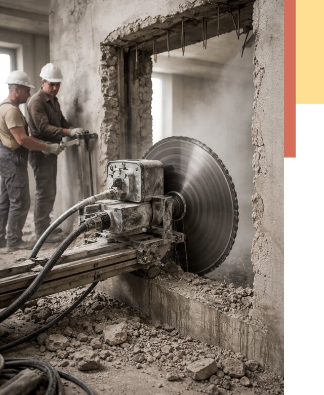 Алмазная резка проемов в Острогожске от 4694 руб. быстро и недорого | ОТДЕЛОЧНИК-Стг