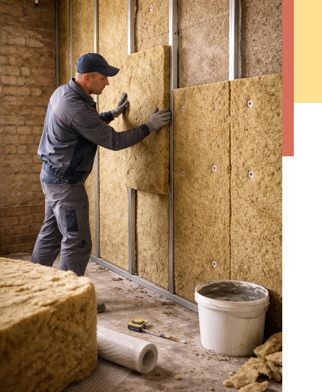 Утепление стен минватой в Острогожске от 1408 руб./м2 — недорого и быстро | ОТДЕЛОЧНИК-Стг