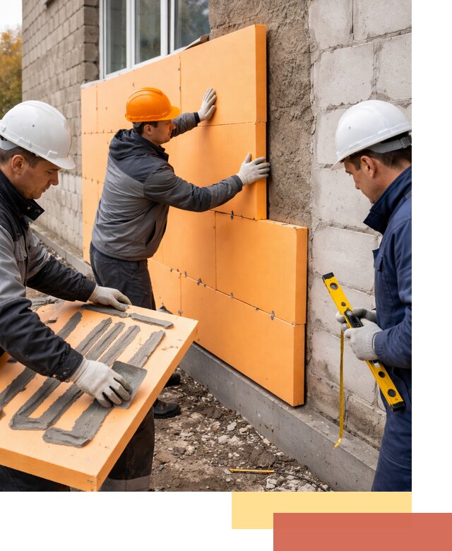 Утепление фасада пеноплексом под ключ в Острогожске
