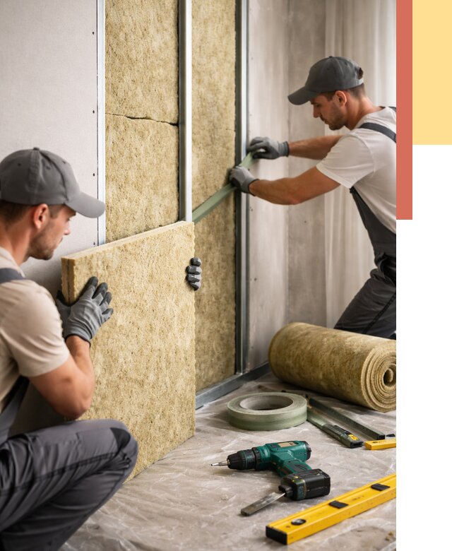 Шумоизоляция стен в Острогожске под ключ от 1930 руб. | ОТДЕЛОЧНИК-Стг