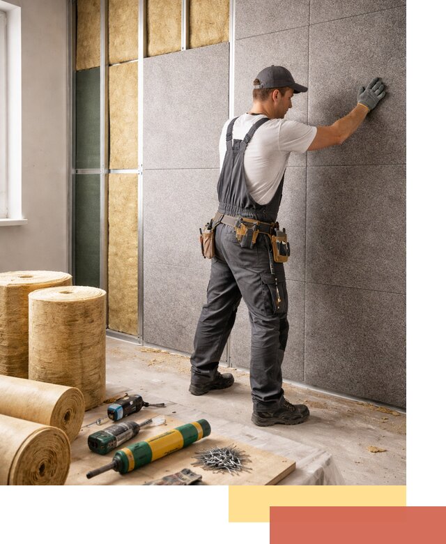 Профессиональная шумоизоляция стен в Острогожске для квартиры и офиса