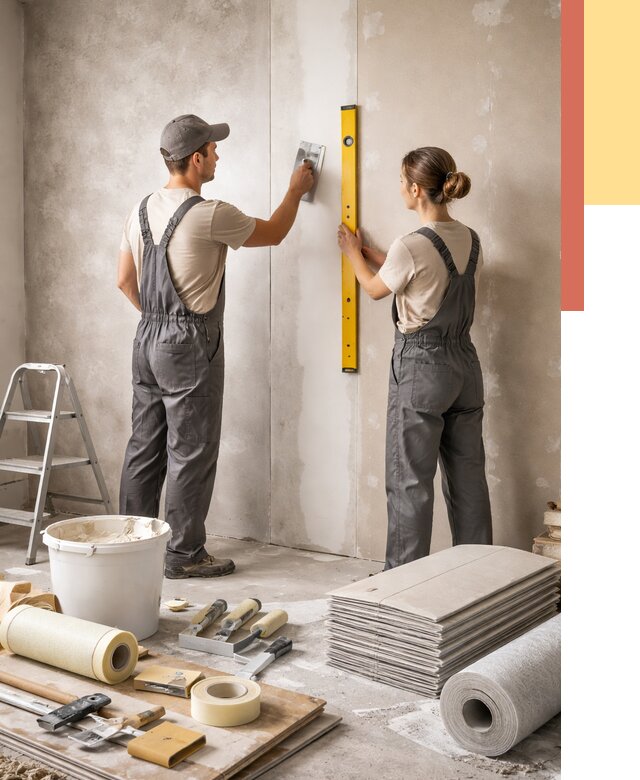 Отделка стен в Острогожске от 1565 руб/м² — недорого, быстро, под ключ | ОТДЕЛОЧНИК-Стг