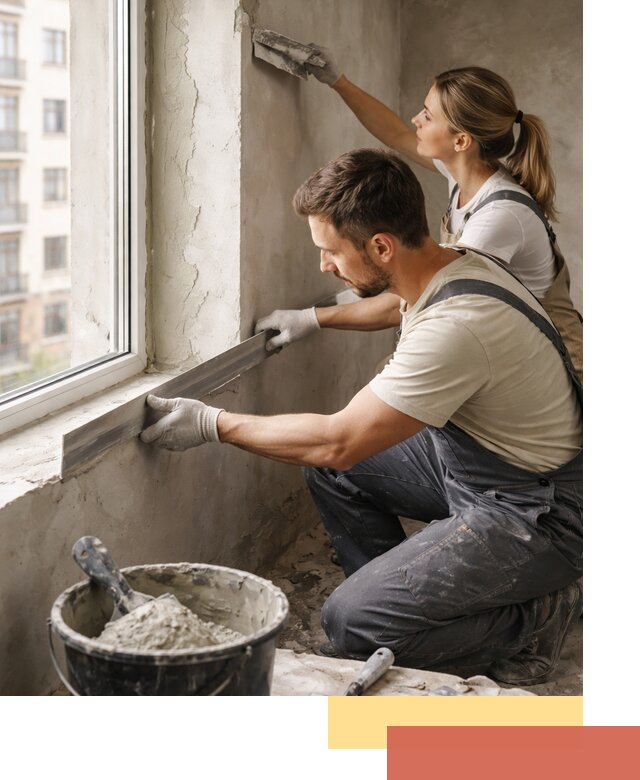 Штукатурка откосов дверей и окон профессионально в Острогожске