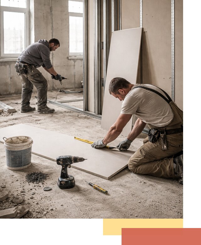 Кладка перегородок из ПГП под ключ в Острогожске