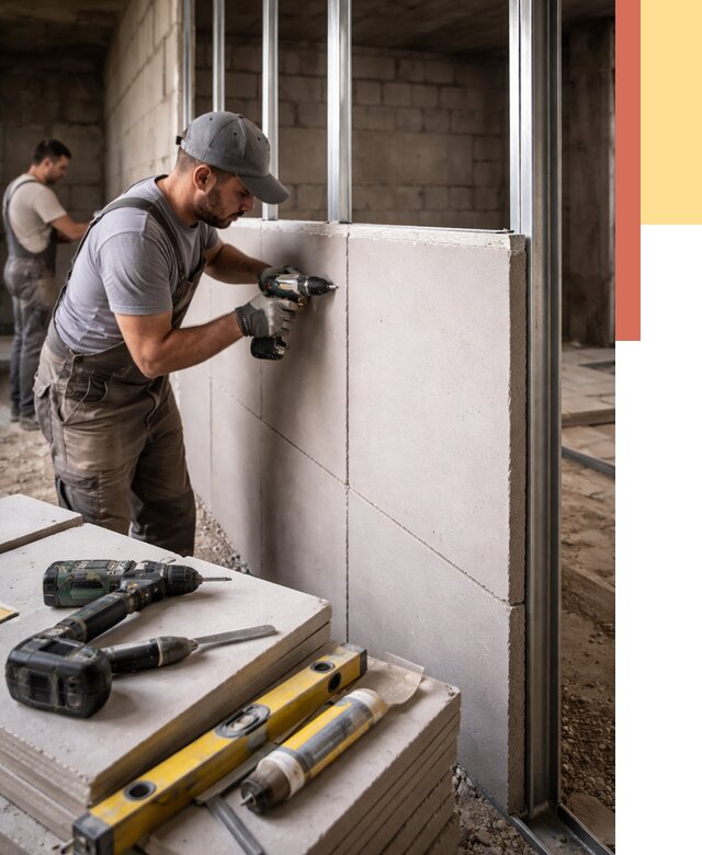 Кладка влагостойких перегородок ПГП в Острогожске от 1252 руб. под ключ | ОТДЕЛОЧНИК-Стг