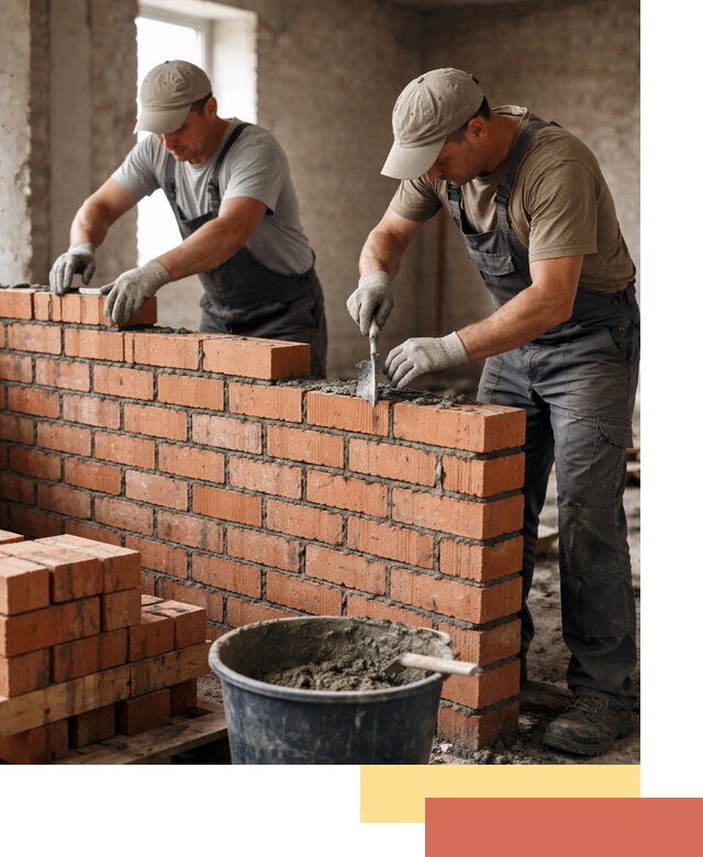 Кладка кирпичных перегородок под ключ в Острогожске