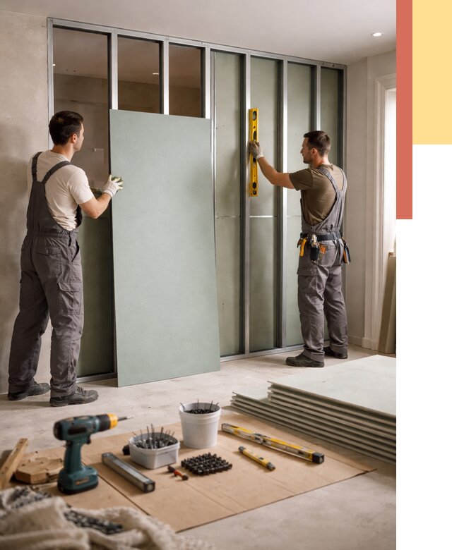 Перегородка из влагостойкого гипсокартона в Острогожске от 5007 руб. — монтаж под ключ | ОТДЕЛОЧНИК-Стг