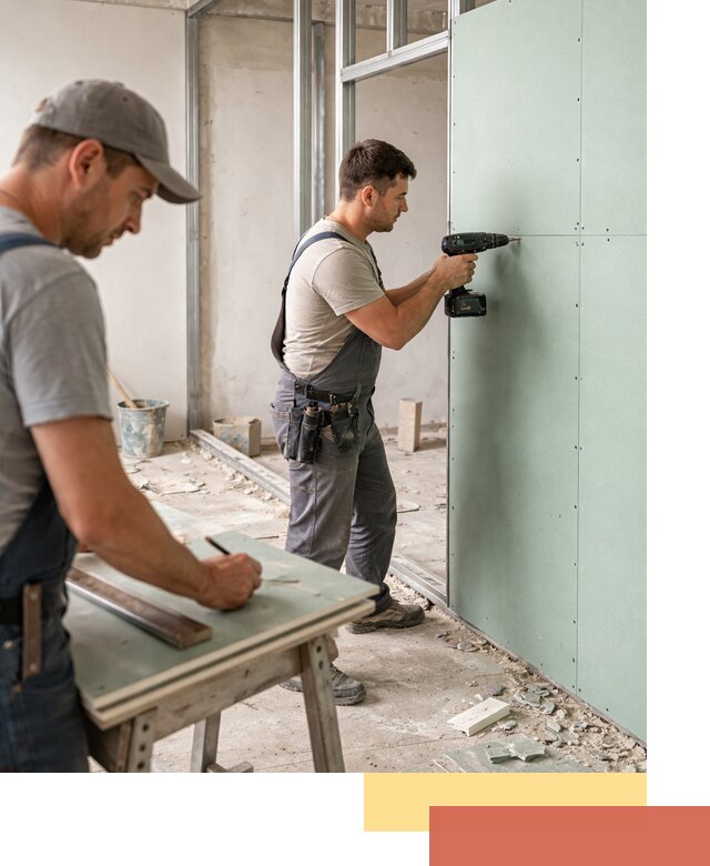 Перегородки из влагостойкого гипсокартона под ключ в Острогожске