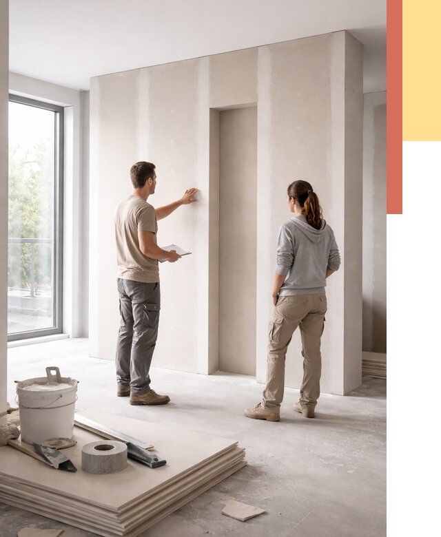 Зонирующая перегородка из гипсокартона в Острогожске от 2921 руб. под ключ | ОТДЕЛОЧНИК-Стг