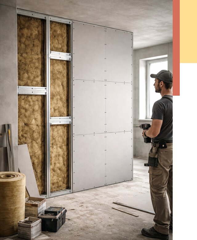 Усиленная перегородка под навеску в Острогожске от 13352 руб. — монтаж под ключ | ОТДЕЛОЧНИК-Стг