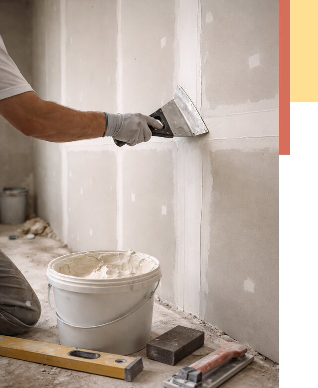 Шпаклевка перегородок из гипсокартона в Острогожске от 2608 руб. — услуги ОТДЕЛОЧНИК-Стг