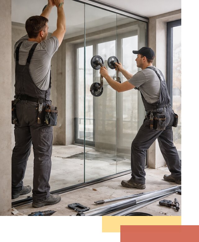 Цельностеклянные перегородки под ключ в Острогожске