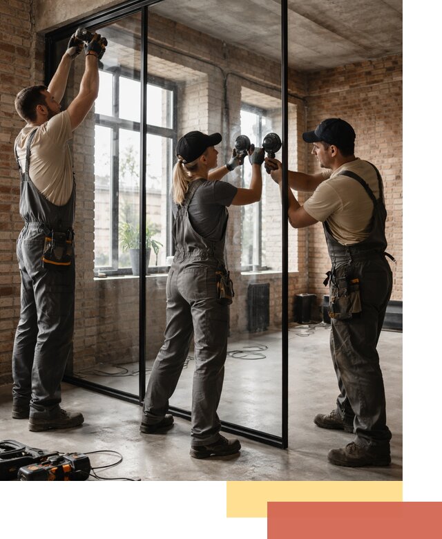 Стеклянные перегородки лофт — изготовление и монтаж в Острогожске