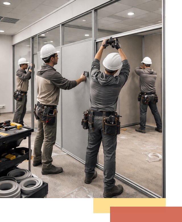 Мобильные офисные перегородки под ключ в Острогожске