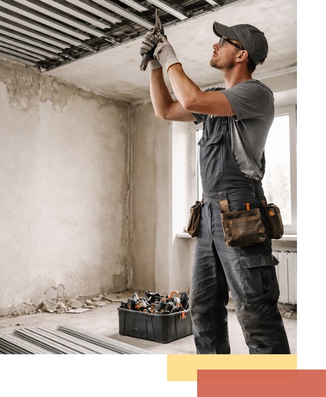 Демонтаж реечного потолка в Острогожске быстро и аккуратно