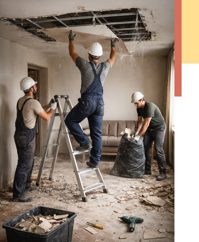 Демонтаж гипсокартонного потолка в Острогожске от 438 руб. за м2 — ОТДЕЛОЧНИК-Стг