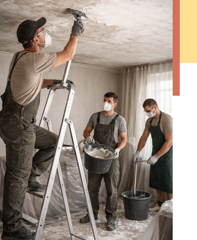 Удаление побелки с потолка в Острогожске от 2608 руб. быстро и недорого | ОТДЕЛОЧНИК-Стг