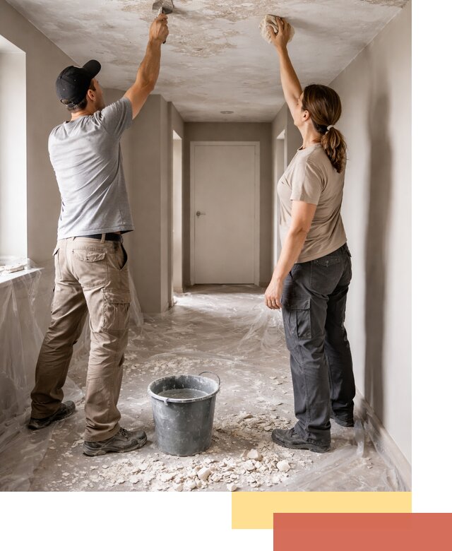 Удаление побелки с потолка в Острогожске — быстро и аккуратно