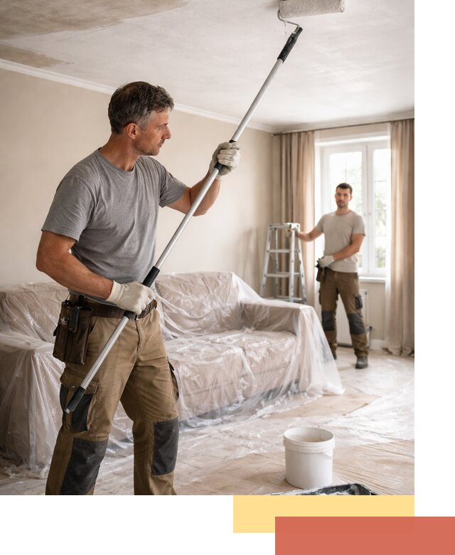 Грунтовка потолка в Острогожске — подготовка под покраску и отделку