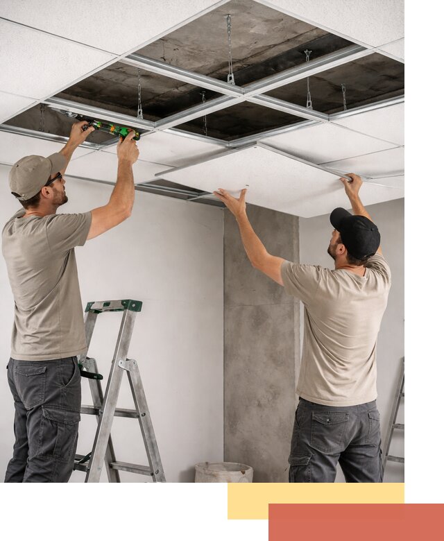 Монтаж потолка Армстронг под ключ в Острогожске