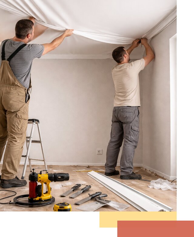 Монтаж ПВХ натяжного потолка в Острогожске качественно и быстро