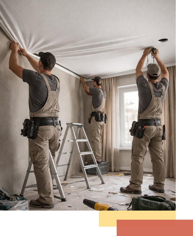 Монтаж матового натяжного потолка в Острогожске качественно и быстро