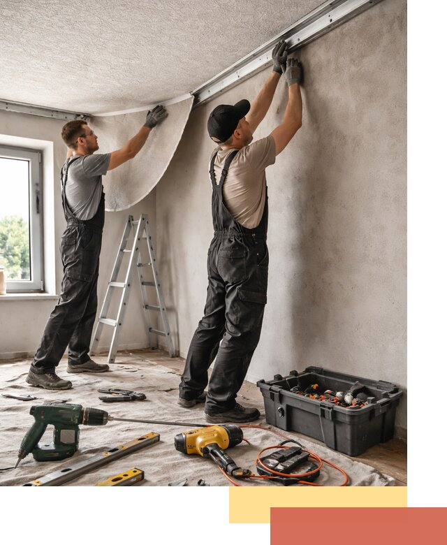 Монтаж фактурного натяжного потолка в Острогожске качественно и быстро